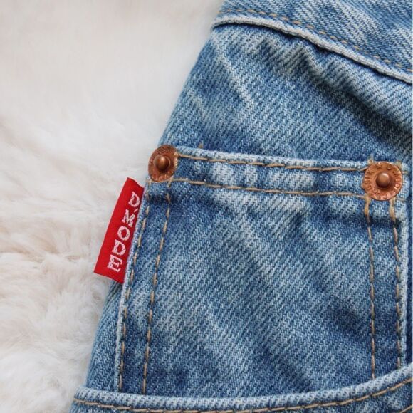 Vintage 90's D'Mode Classix Denim Skirt with Fringe - Picture 9 of 16